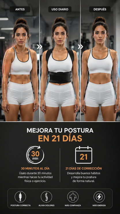 Corrige tu postura en minutos sin dolor